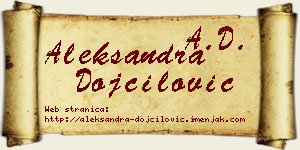 Aleksandra Dojčilović vizit kartica